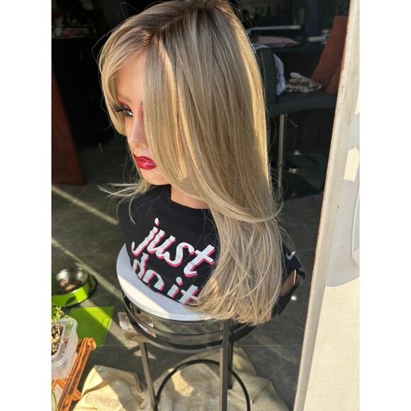 Rebel Gypsy “ Finally over” luxury monofilament hand-tied left parting wig main image 4